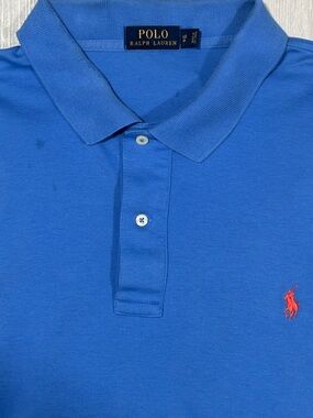 Polo Ralph Lauren Royal Blue Polo Red Horse Embroidery Mens Size 1XB